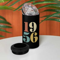70th Birthday 4 in 1 Can Cooler Tumbler Classic Retro 1956 70 Year Old Gifts