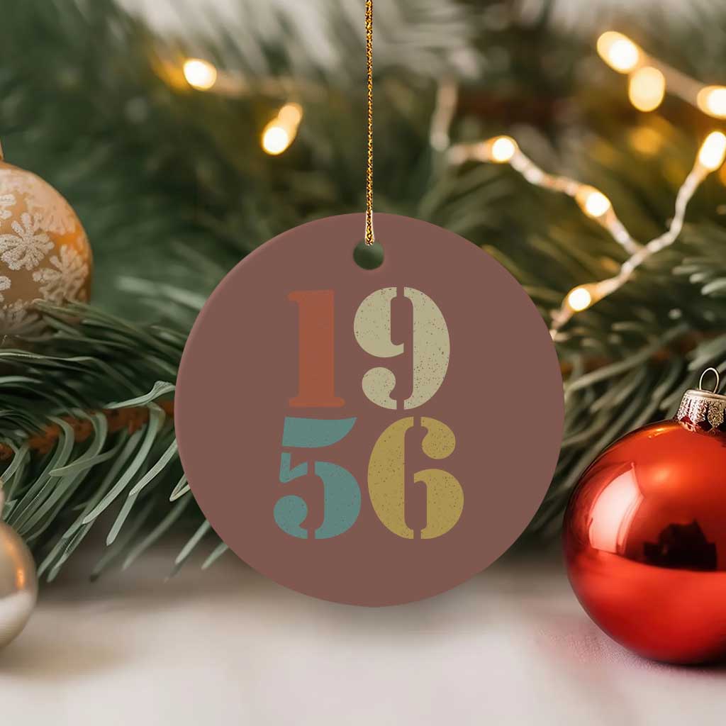 70th Birthday Ceramic Ornament Classic Retro 1956 70 Year Old Gifts