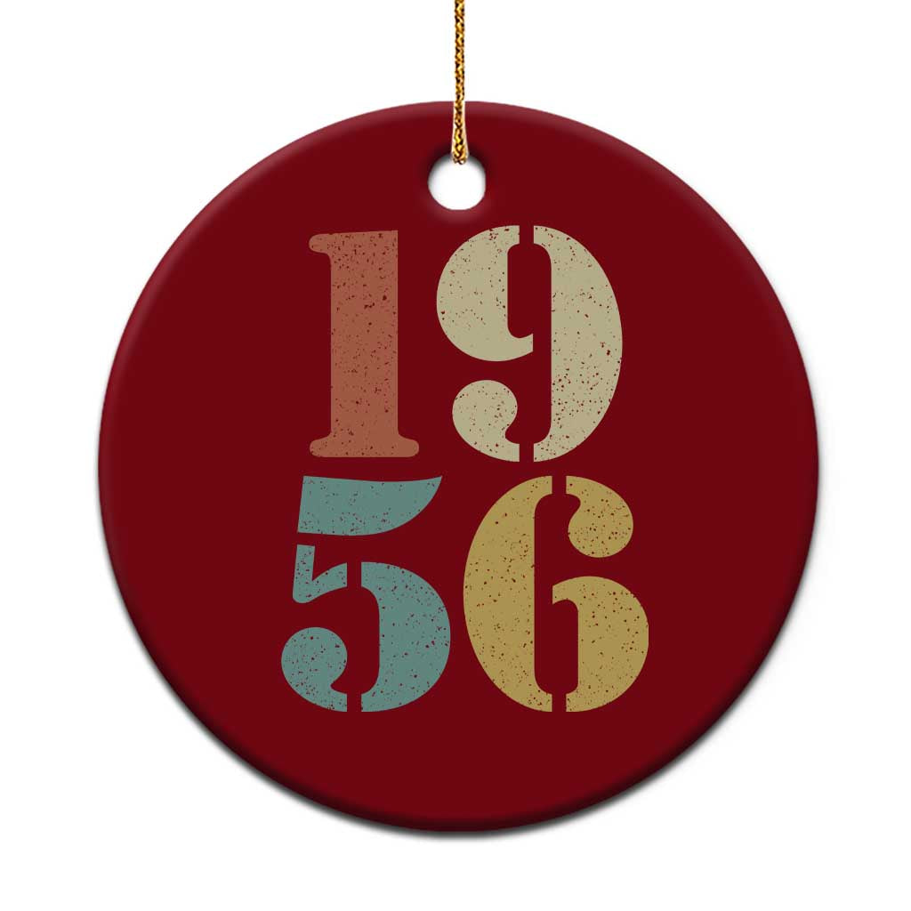 70th Birthday Ceramic Ornament Classic Retro 1956 70 Year Old Gifts