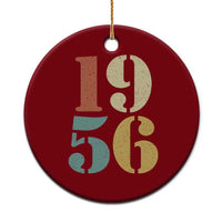 70th Birthday Ceramic Ornament Classic Retro 1956 70 Year Old Gifts