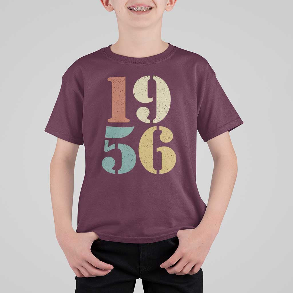 70th Birthday T Shirt For Kid Classic Retro 1956 70 Year Old Gifts