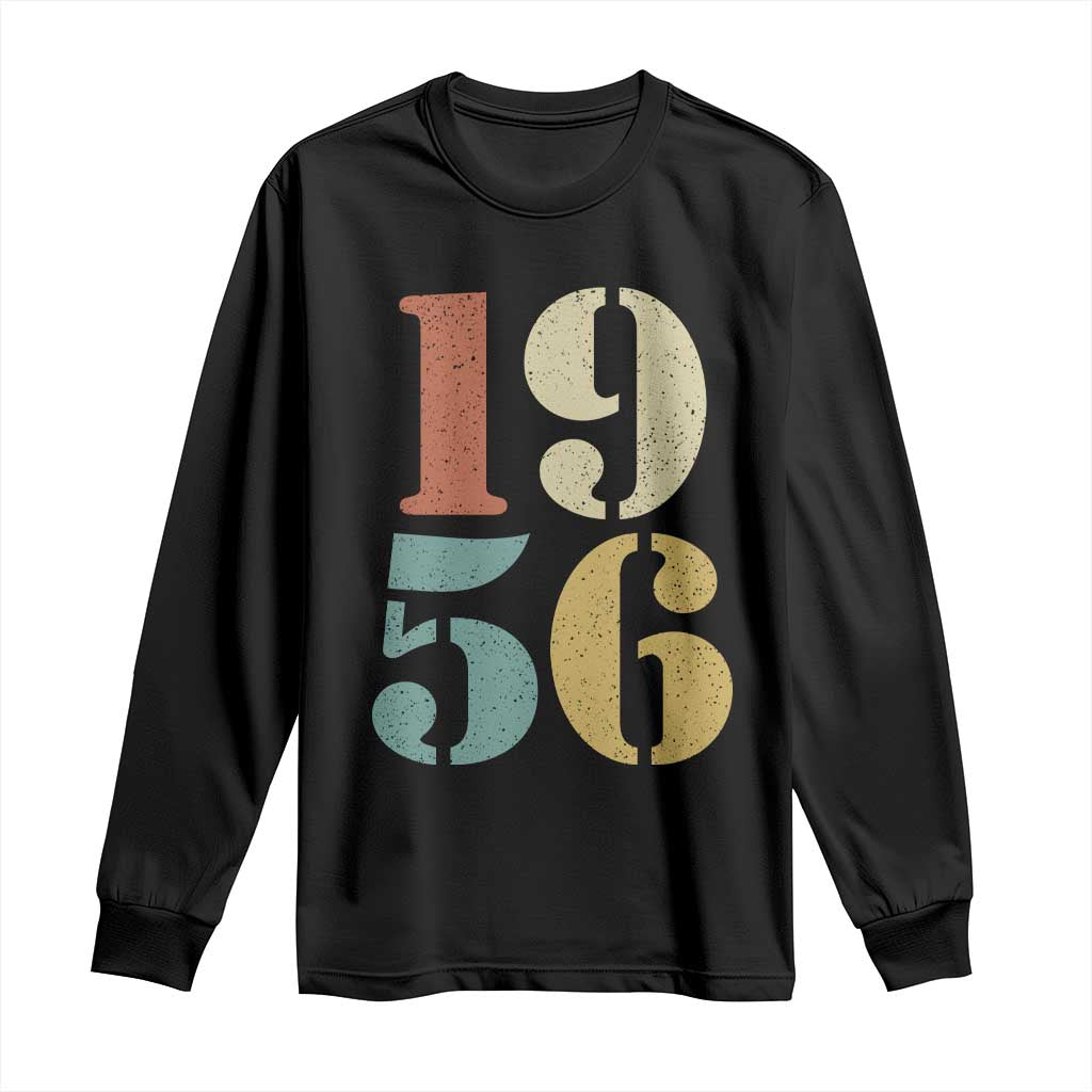70th Birthday Long Sleeve Shirt Classic Retro 1956 70 Year Old Gifts