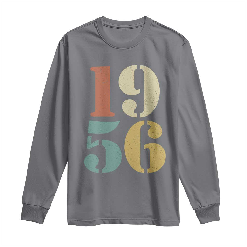 70th Birthday Long Sleeve Shirt Classic Retro 1956 70 Year Old Gifts