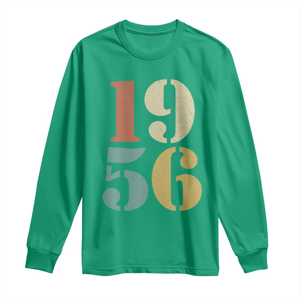 70th Birthday Long Sleeve Shirt Classic Retro 1956 70 Year Old Gifts