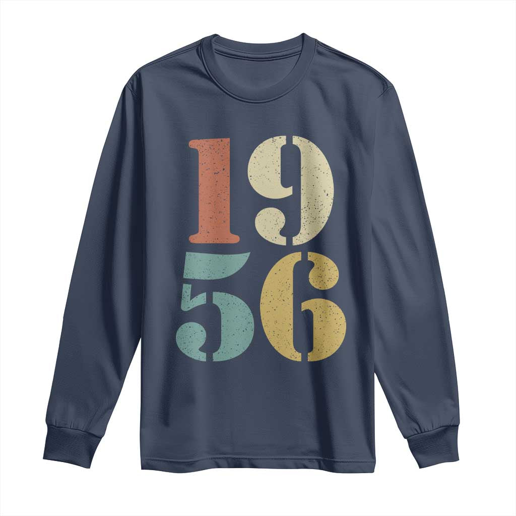70th Birthday Long Sleeve Shirt Classic Retro 1956 70 Year Old Gifts