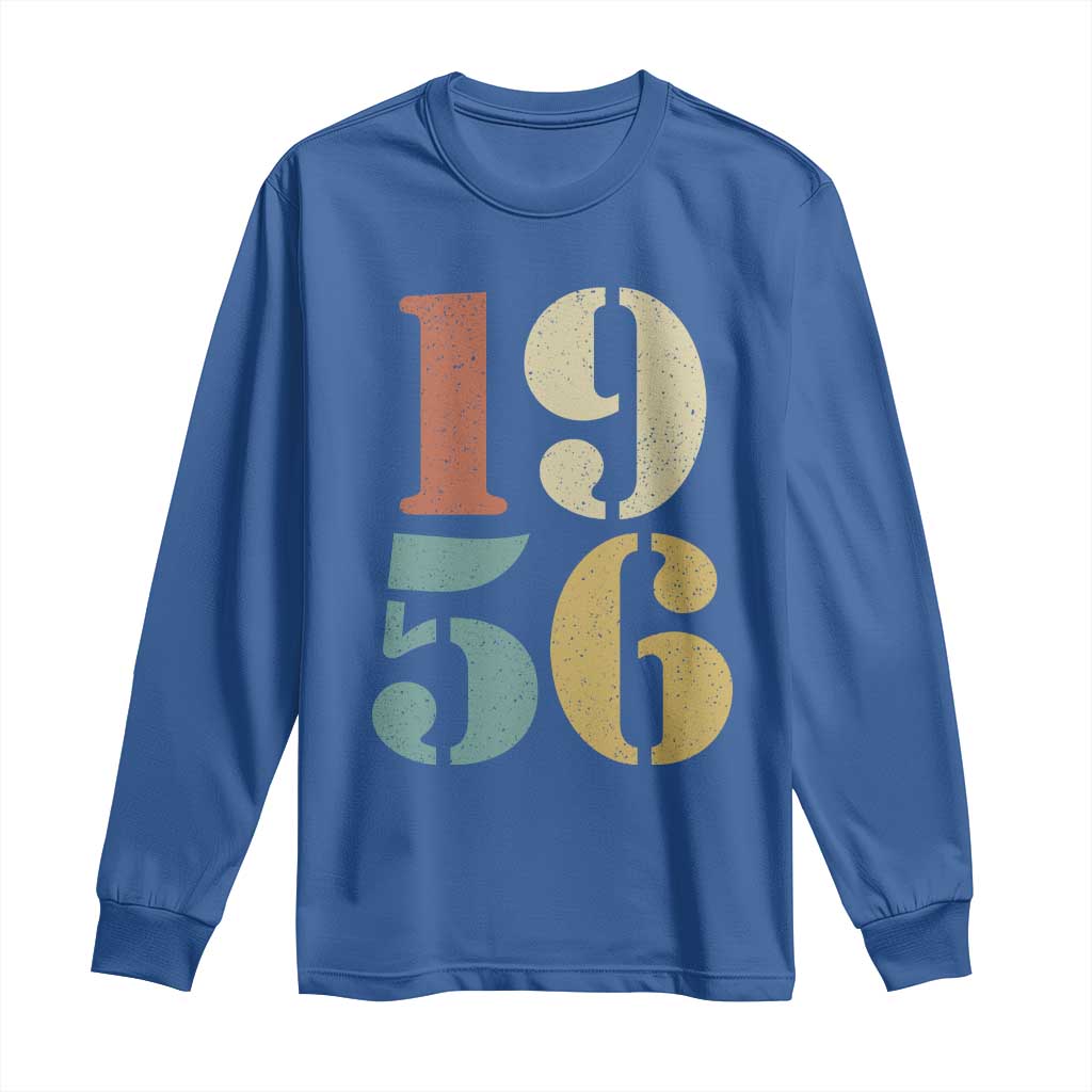 70th Birthday Long Sleeve Shirt Classic Retro 1956 70 Year Old Gifts