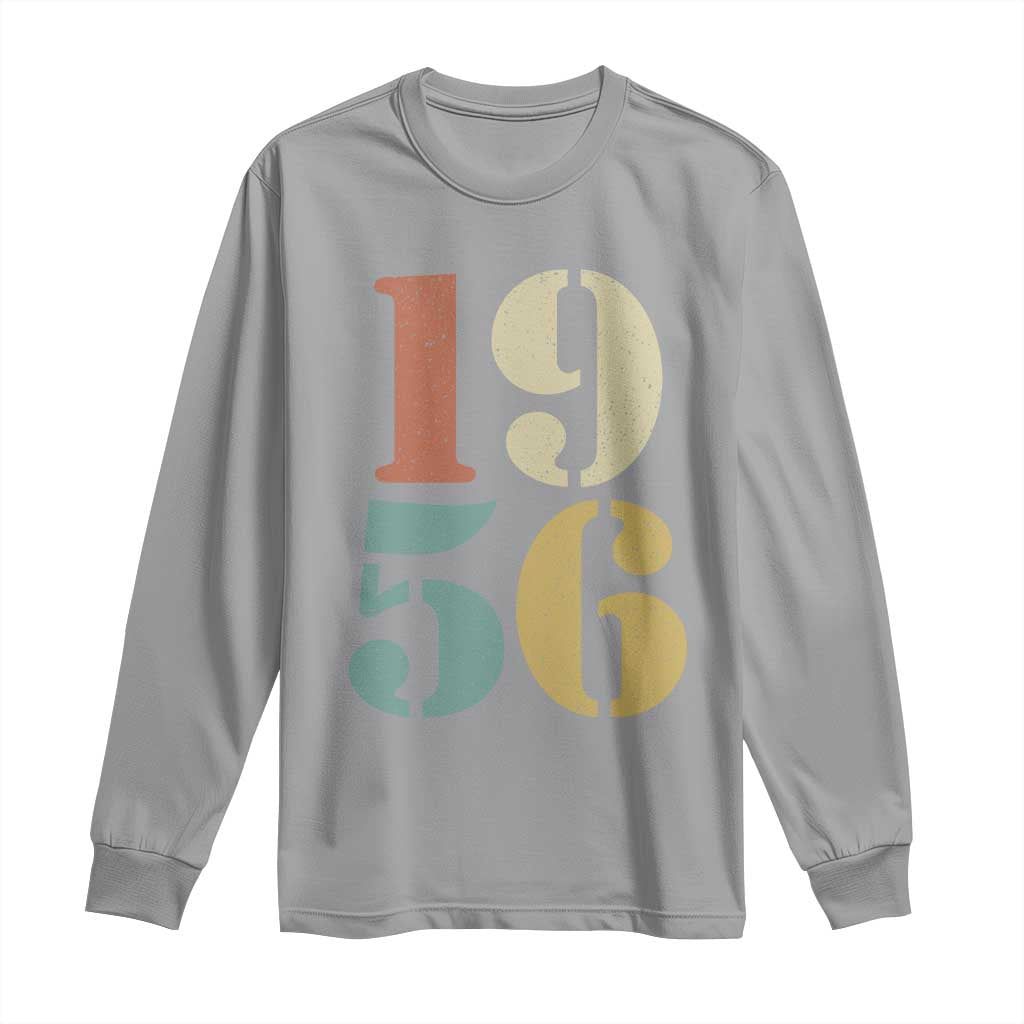 70th Birthday Long Sleeve Shirt Classic Retro 1956 70 Year Old Gifts