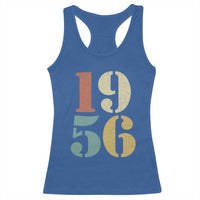70th Birthday Racerback Tank Top Classic Retro 1956 70 Year Old Gifts