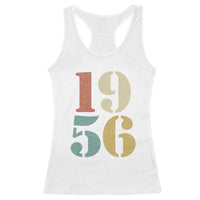 70th Birthday Racerback Tank Top Classic Retro 1956 70 Year Old Gifts