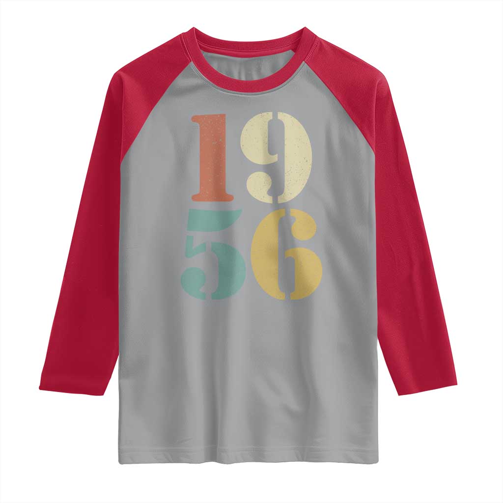 70th Birthday Raglan Shirt Classic Retro 1956 70 Year Old Gifts