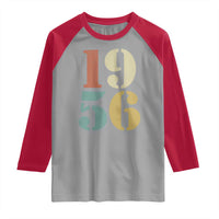 70th Birthday Raglan Shirt Classic Retro 1956 70 Year Old Gifts