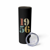 70th Birthday Skinny Tumbler Classic Retro 1956 70 Year Old Gifts