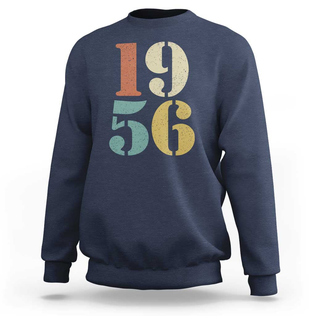 70th Birthday Sweatshirt Classic Retro 1956 70 Year Old Gifts