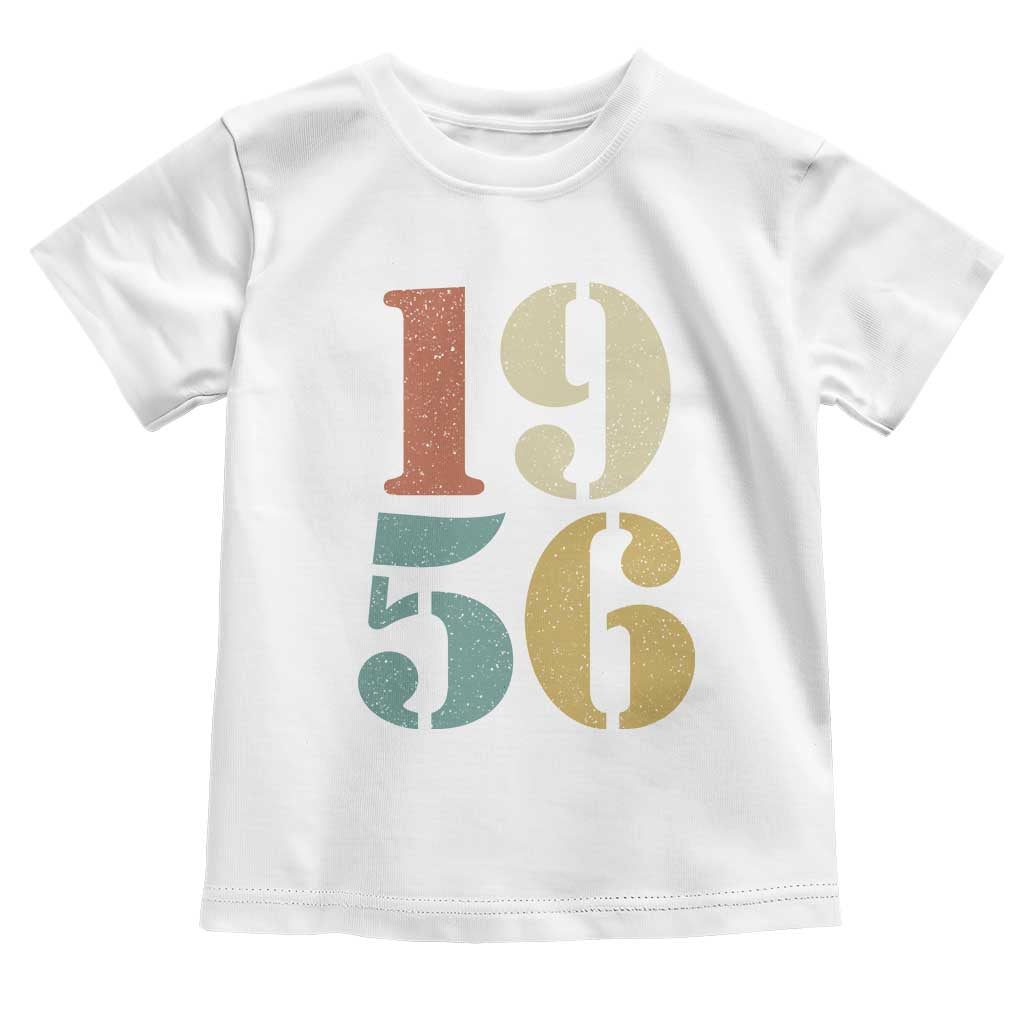 70th Birthday Toddler T Shirt Classic Retro 1956 70 Year Old Gifts