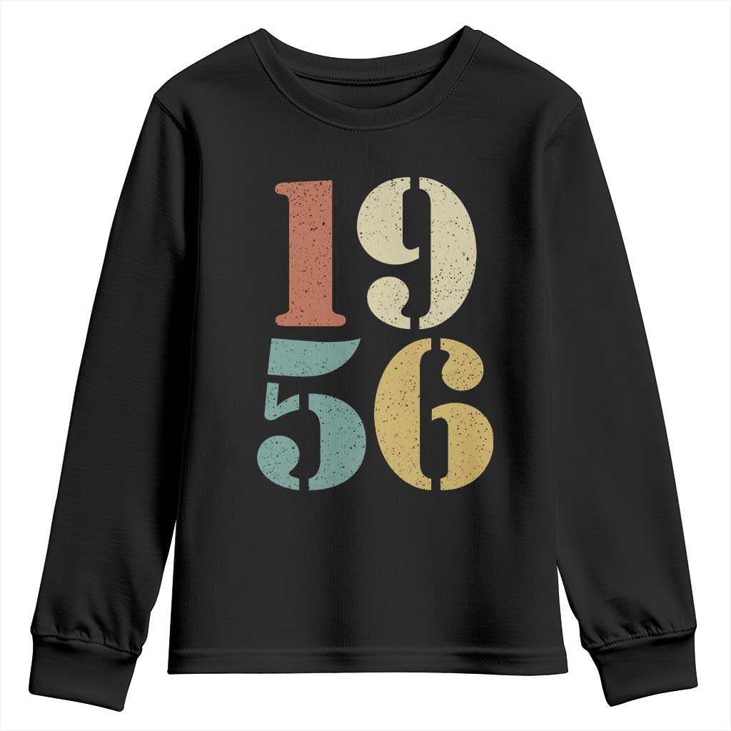 70th Birthday Youth Sweatshirt Classic Retro 1956 70 Year Old Gifts