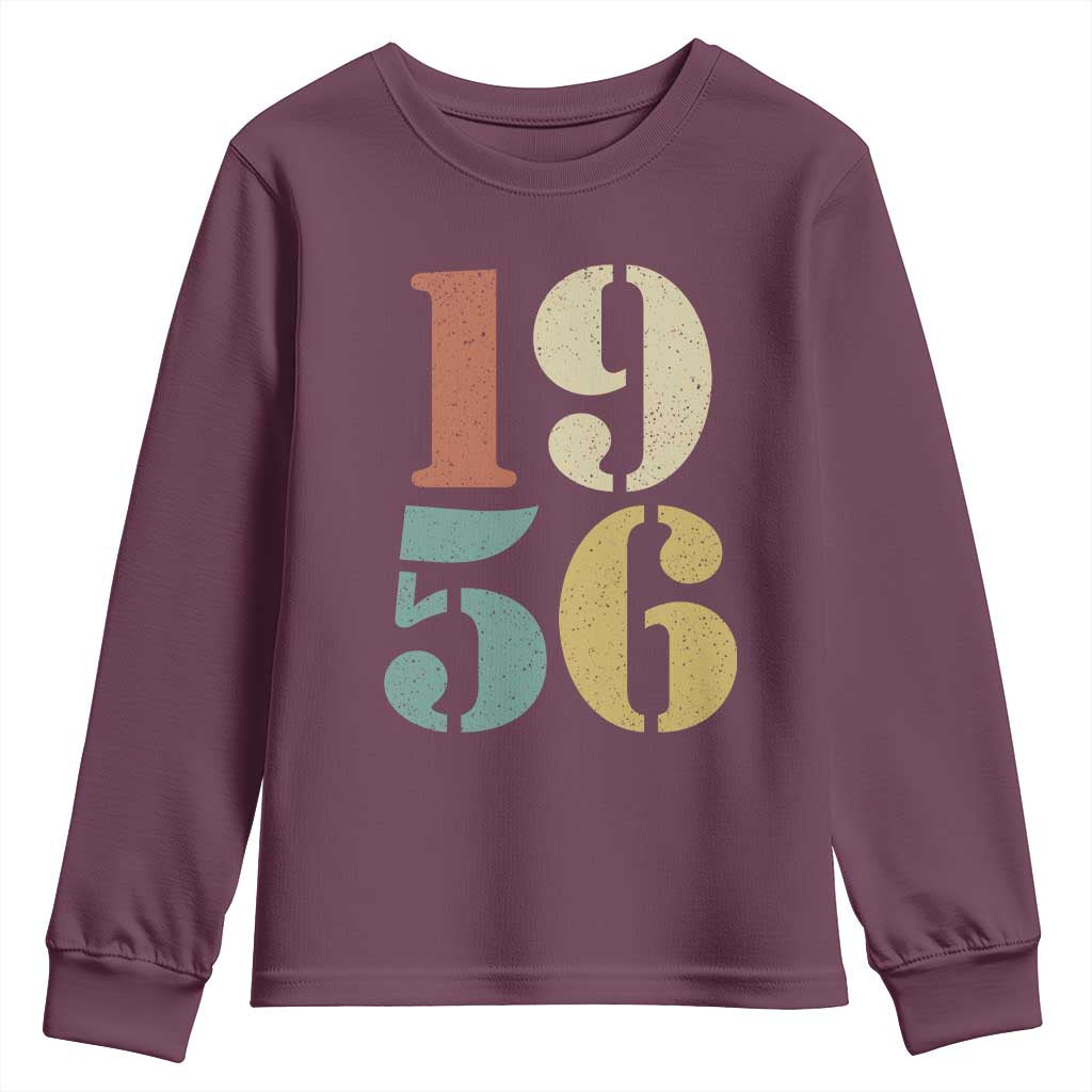70th Birthday Youth Sweatshirt Classic Retro 1956 70 Year Old Gifts