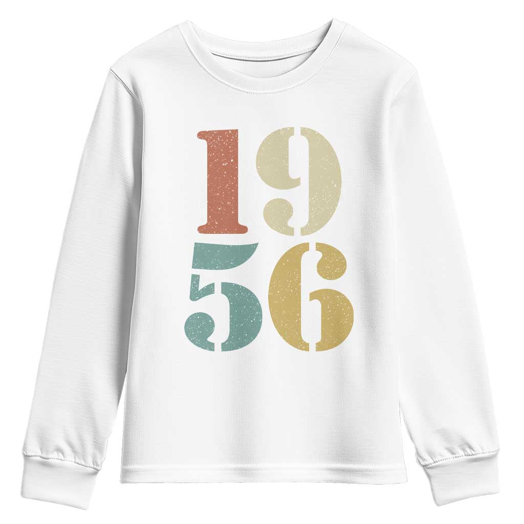70th Birthday Youth Sweatshirt Classic Retro 1956 70 Year Old Gifts
