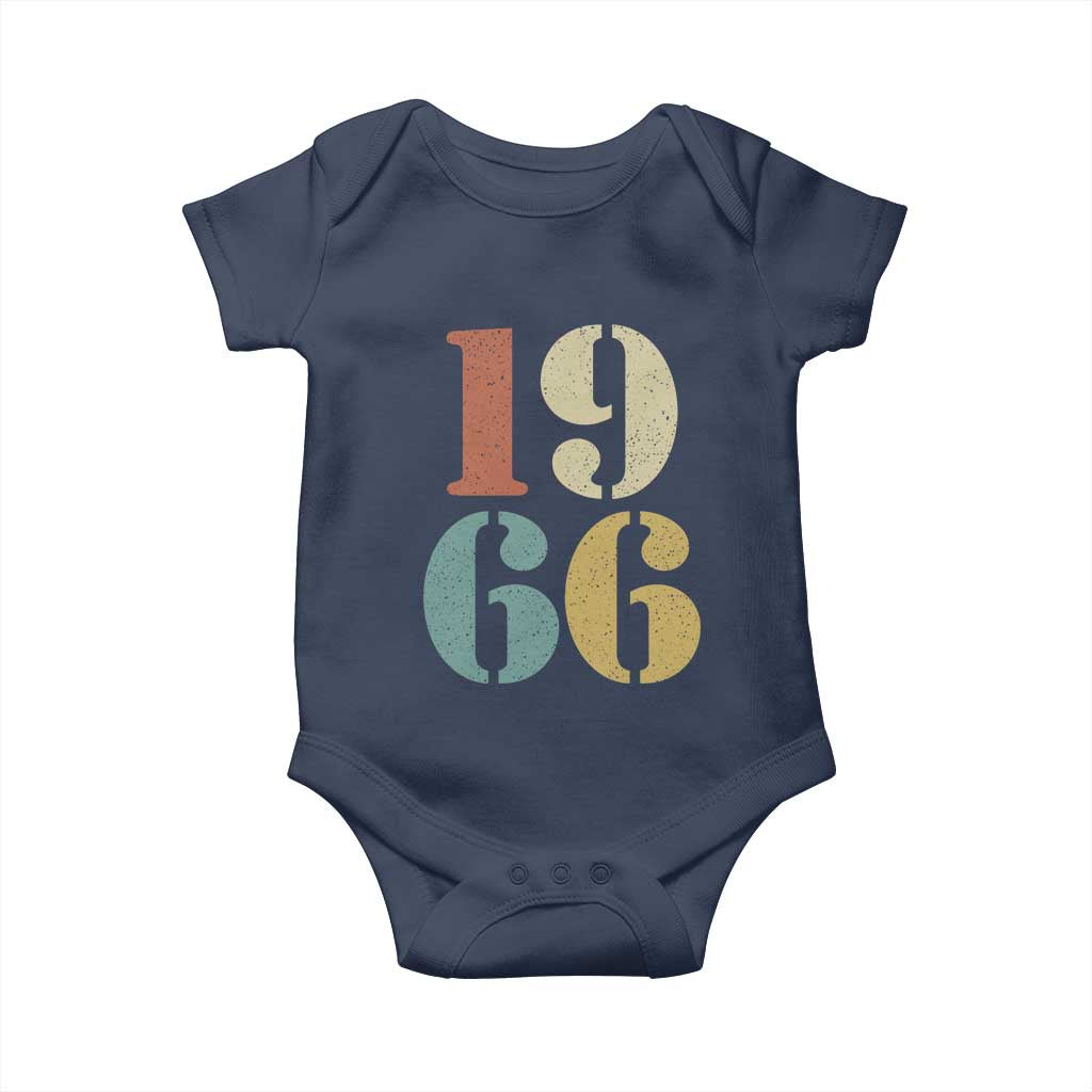 60th Birthday Baby Onesie Classic Retro 1966 60 Year Old Gifts
