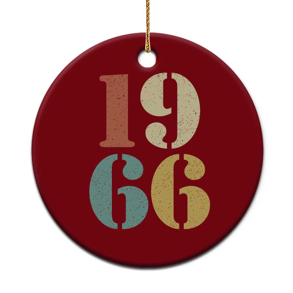 60th Birthday Ceramic Ornament Classic Retro 1966 60 Year Old Gifts