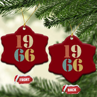 60th Birthday Ceramic Ornament Classic Retro 1966 60 Year Old Gifts