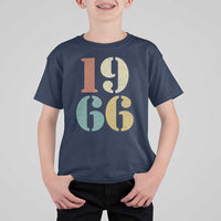 60th Birthday T Shirt For Kid Classic Retro 1966 60 Year Old Gifts