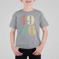 60th Birthday T Shirt For Kid Classic Retro 1966 60 Year Old Gifts