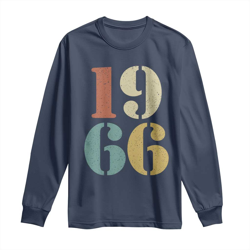 60th Birthday Long Sleeve Shirt Classic Retro 1966 60 Year Old Gifts