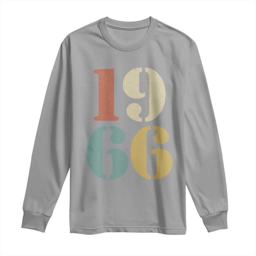 60th Birthday Long Sleeve Shirt Classic Retro 1966 60 Year Old Gifts