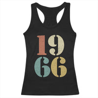 60th Birthday Racerback Tank Top Classic Retro 1966 60 Year Old Gifts