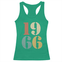 60th Birthday Racerback Tank Top Classic Retro 1966 60 Year Old Gifts