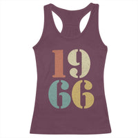 60th Birthday Racerback Tank Top Classic Retro 1966 60 Year Old Gifts