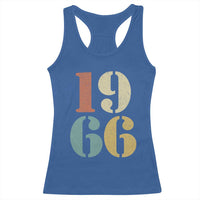 60th Birthday Racerback Tank Top Classic Retro 1966 60 Year Old Gifts