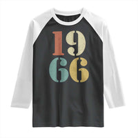 60th Birthday Raglan Shirt Classic Retro 1966 60 Year Old Gifts