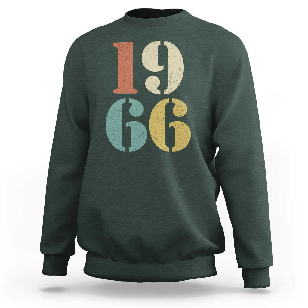 60th Birthday Sweatshirt Classic Retro 1966 60 Year Old Gifts