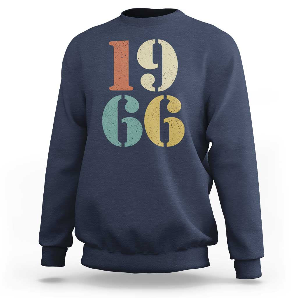 60th Birthday Sweatshirt Classic Retro 1966 60 Year Old Gifts