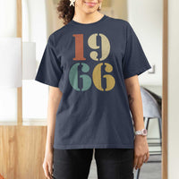 60th Birthday T Shirt For Women Classic Retro 1966 60 Year Old Gifts