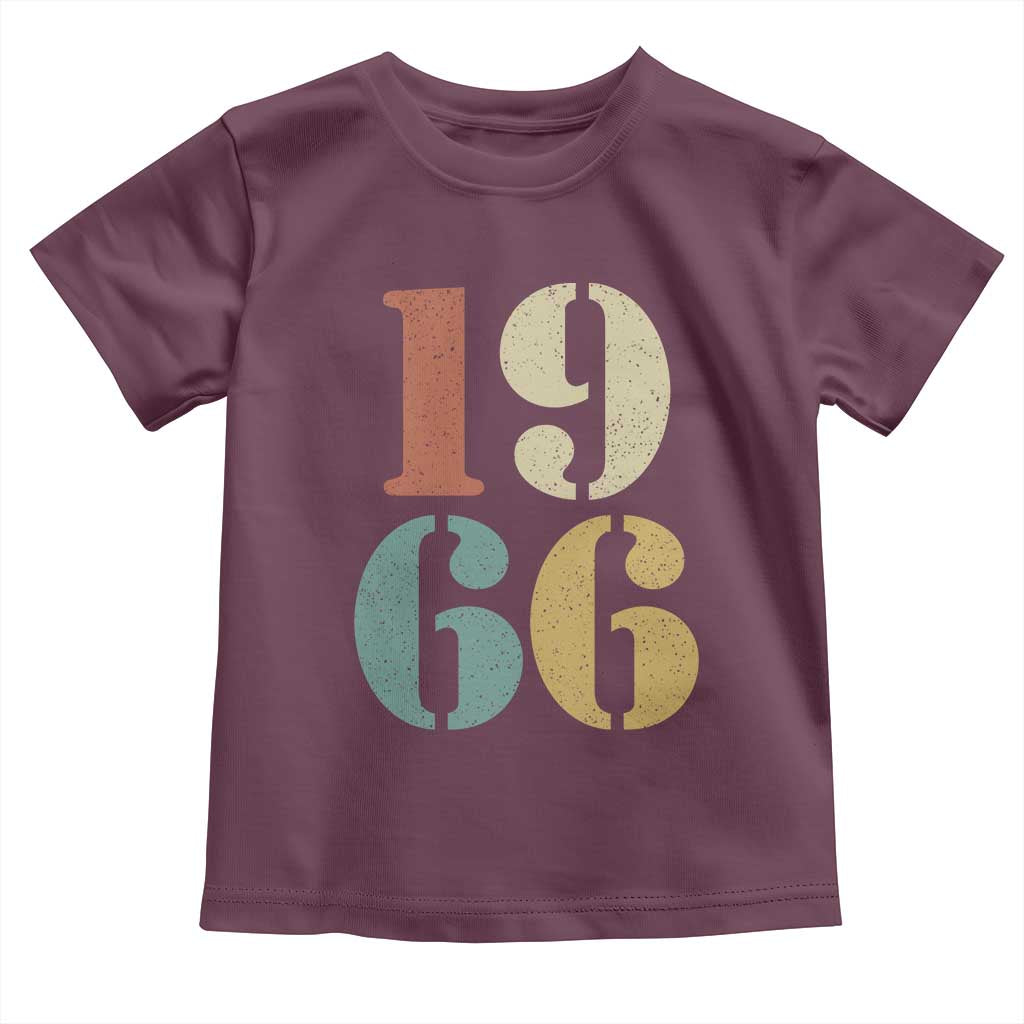 60th Birthday Toddler T Shirt Classic Retro 1966 60 Year Old Gifts