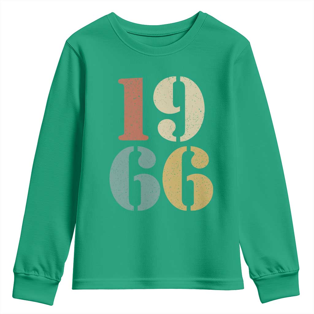 60th Birthday Youth Sweatshirt Classic Retro 1966 60 Year Old Gifts
