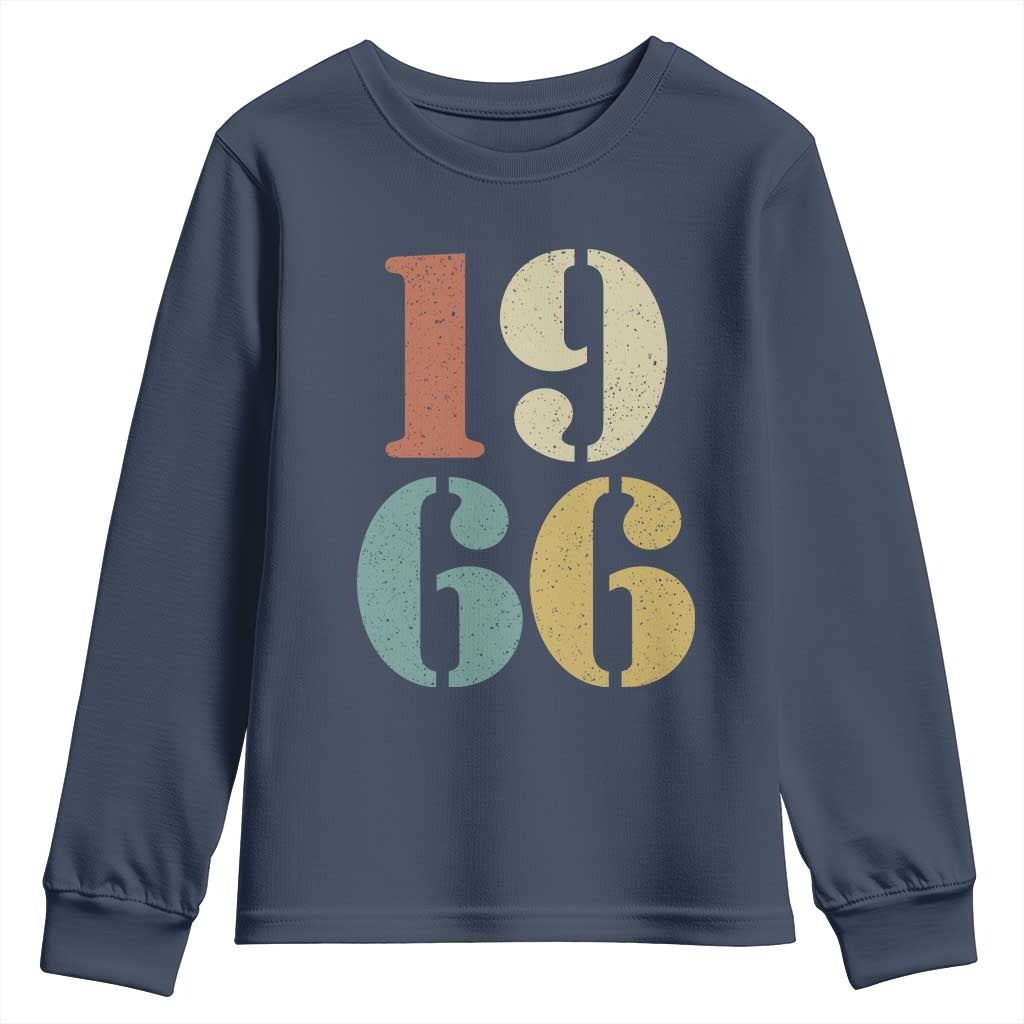 60th Birthday Youth Sweatshirt Classic Retro 1966 60 Year Old Gifts