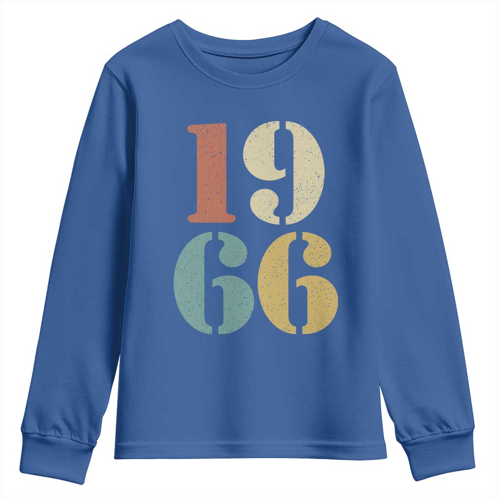 60th Birthday Youth Sweatshirt Classic Retro 1966 60 Year Old Gifts