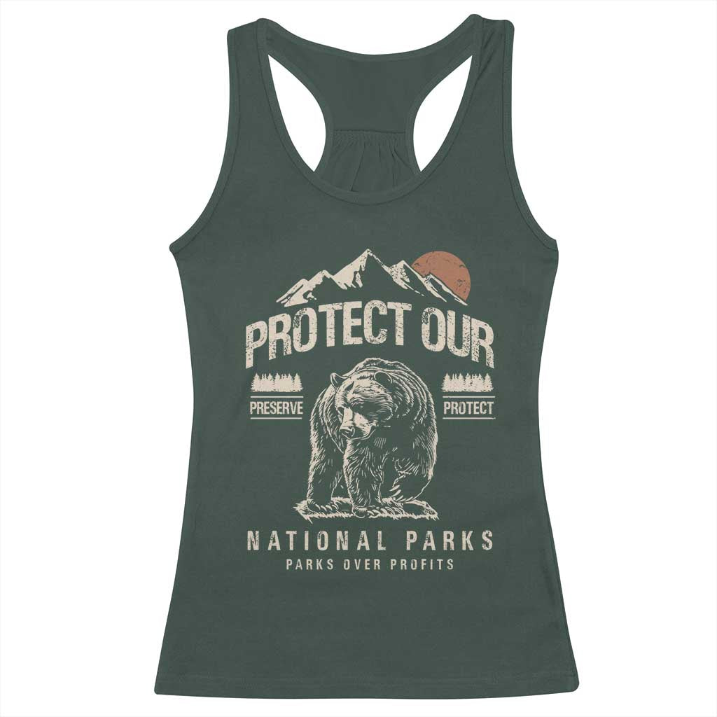 Protect Our National Parks Racerback Tank Top