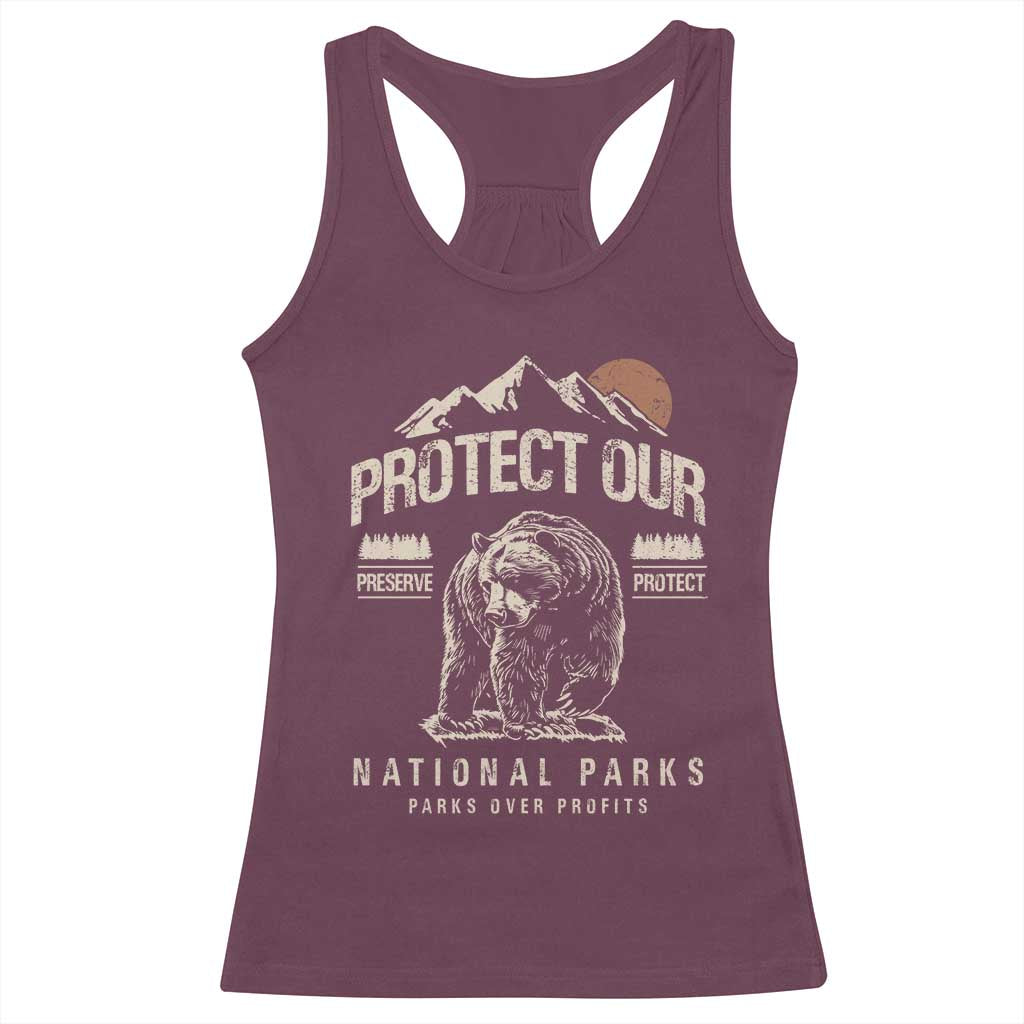 Protect Our National Parks Racerback Tank Top