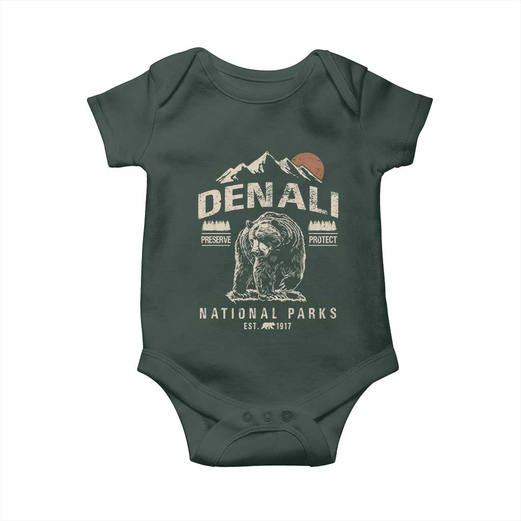 Denali National Park Baby Onesie Alaska Mountain Mountain Camping Hiking Mountaineering
