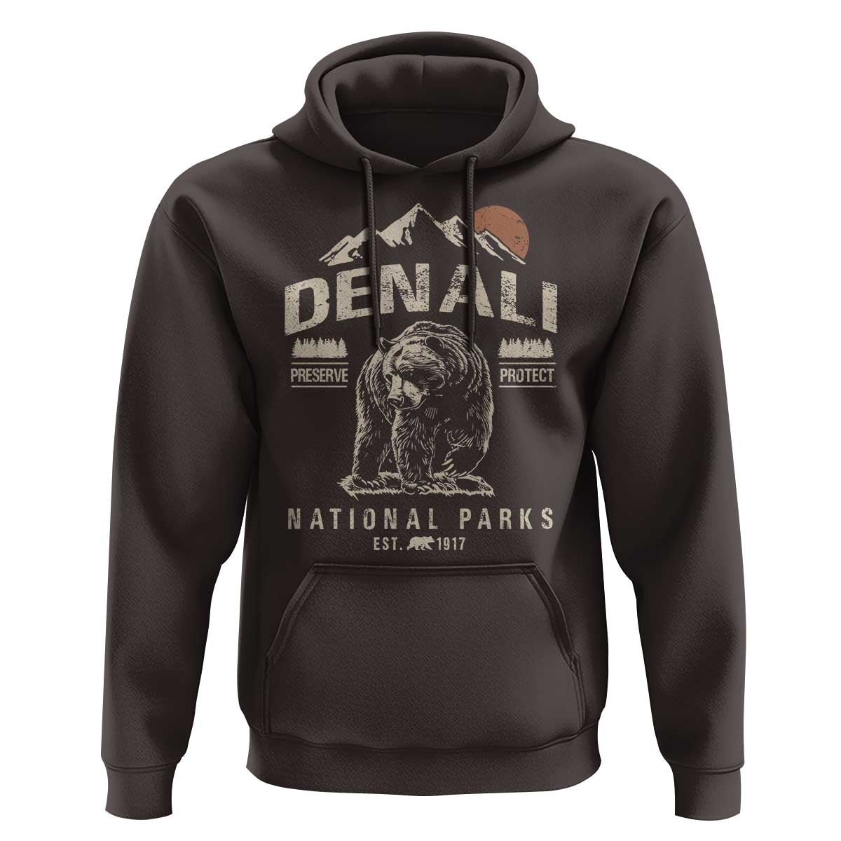 Denali National Park Hoodie Alaska Mountain Mountain Camping Hiking Mountaineering