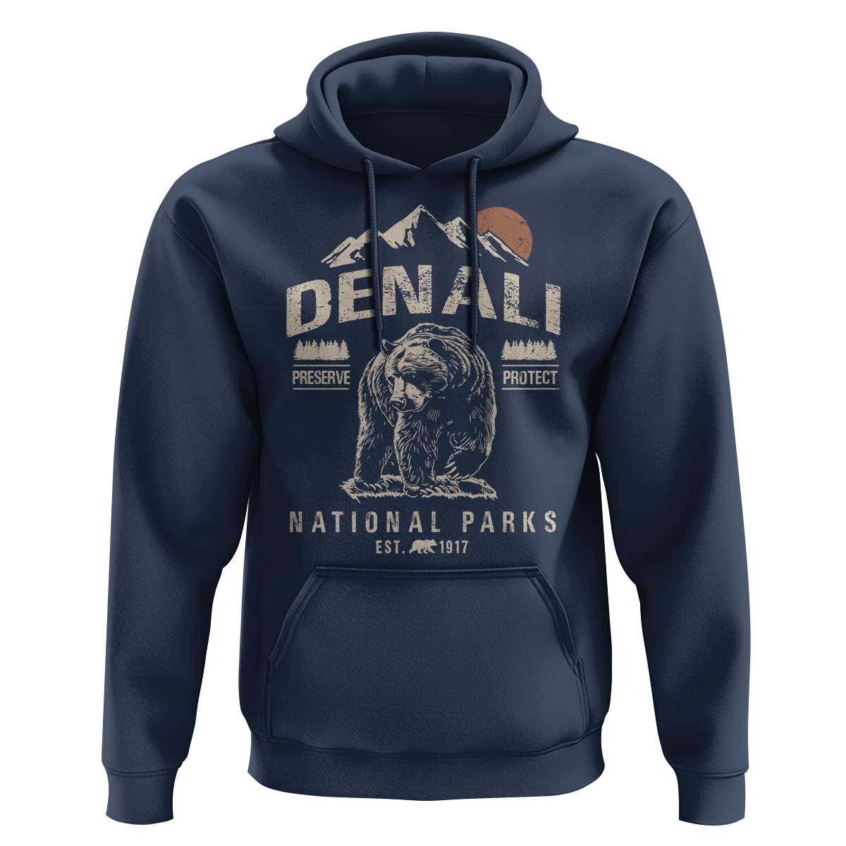 Denali National Park Hoodie Alaska Mountain Mountain Camping Hiking Mountaineering