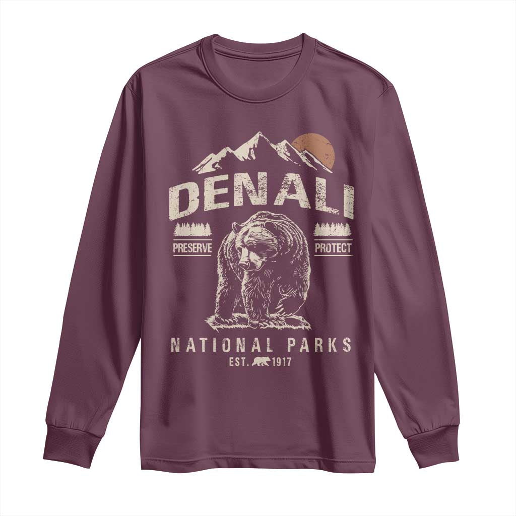 Denali National Park Long Sleeve Shirt Alaska Mountain Mountain Camping Hiking Mountaineering