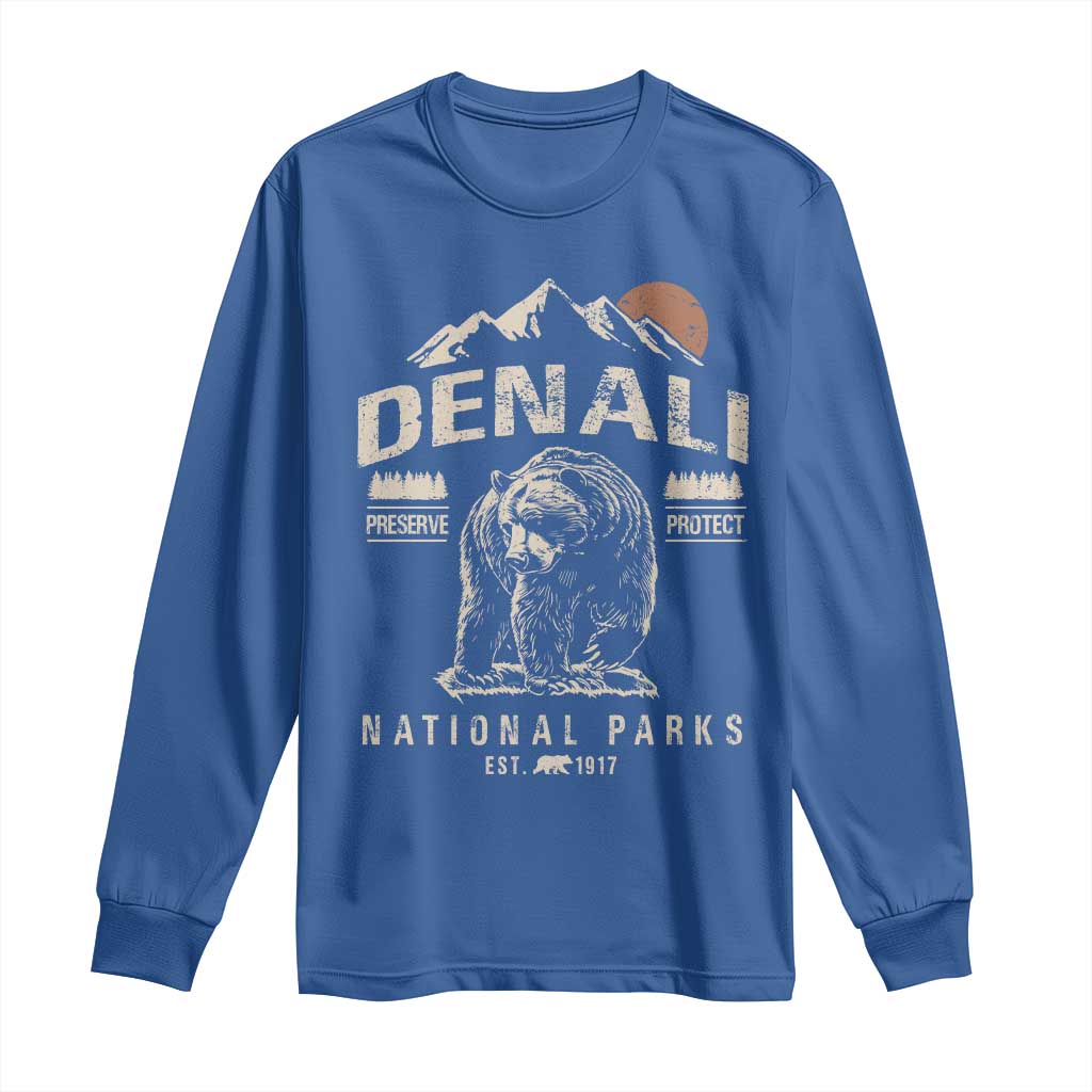 Denali National Park Long Sleeve Shirt Alaska Mountain Mountain Camping Hiking Mountaineering