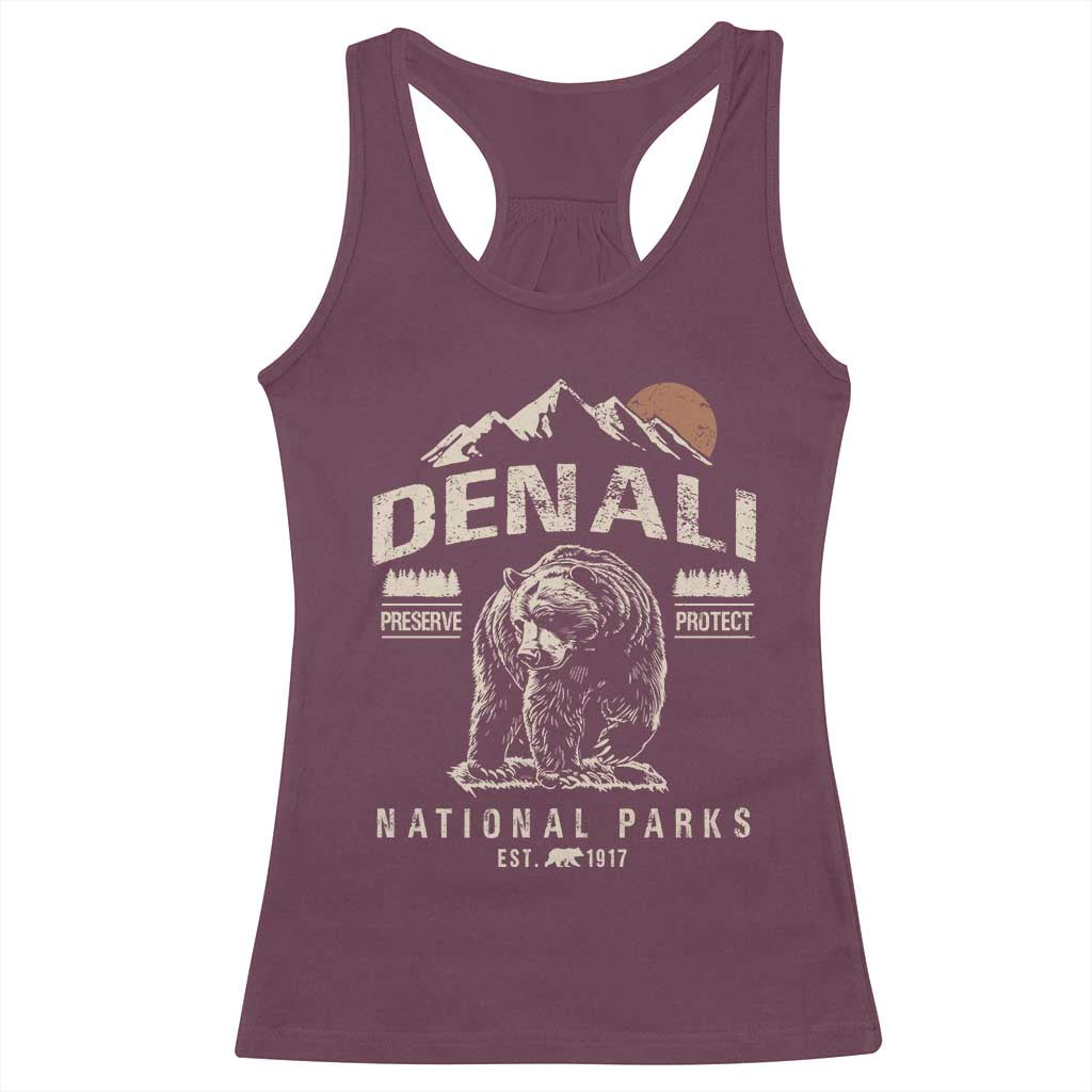 Denali National Park Racerback Tank Top Alaska Mountain Mountain Camping Hiking Mountaineering