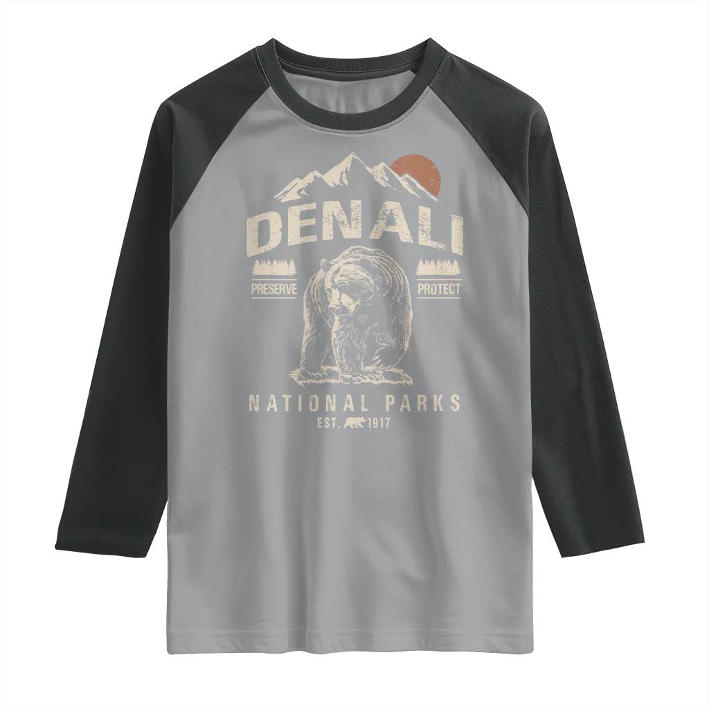 Denali National Park Raglan Shirt Alaska Mountain Mountain Camping Hiking Mountaineering
