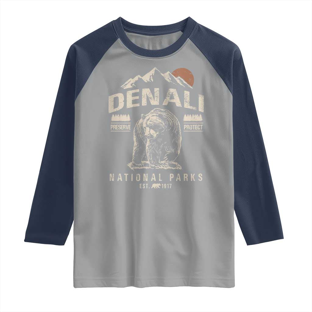 Denali National Park Raglan Shirt Alaska Mountain Mountain Camping Hiking Mountaineering